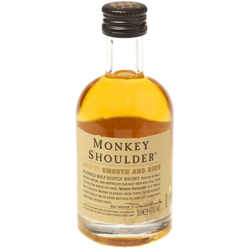 ✓✓✓ Mini bouteille de whisky ***MONKEY SHOULDER*** au meilleur prix