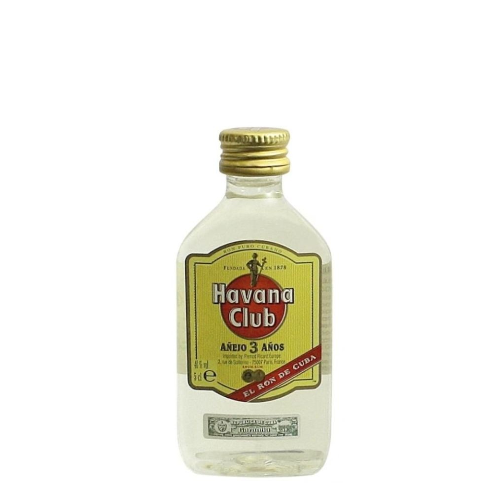 ✓✓✓ Mini bottle of white rum * HAVANA CLUB * 3 years at the best price !!!