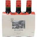 Packung 3 kleine Flaschen Rotwein El Coto 18.75CL