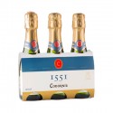 Confezione 3 Bottigliette Cava Codorniu 1551 Brut 20 cl