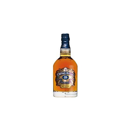 Bouteille de whisky CHIVAS 18 ans. Mini bouteille en verre de whisky  écossais 5cl